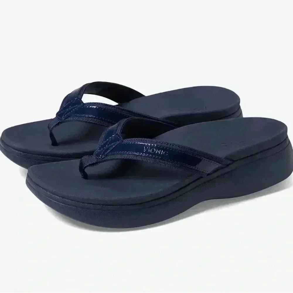 High Tide II Navy Patent 10 Wide